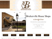 Tablet Screenshot of brickervillehouseshops.com